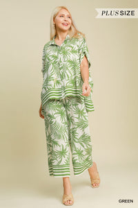 Printed Wide Leg Pants