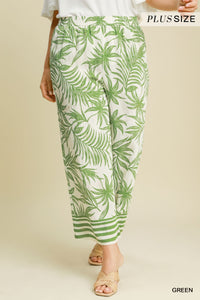 Printed Wide Leg Pants