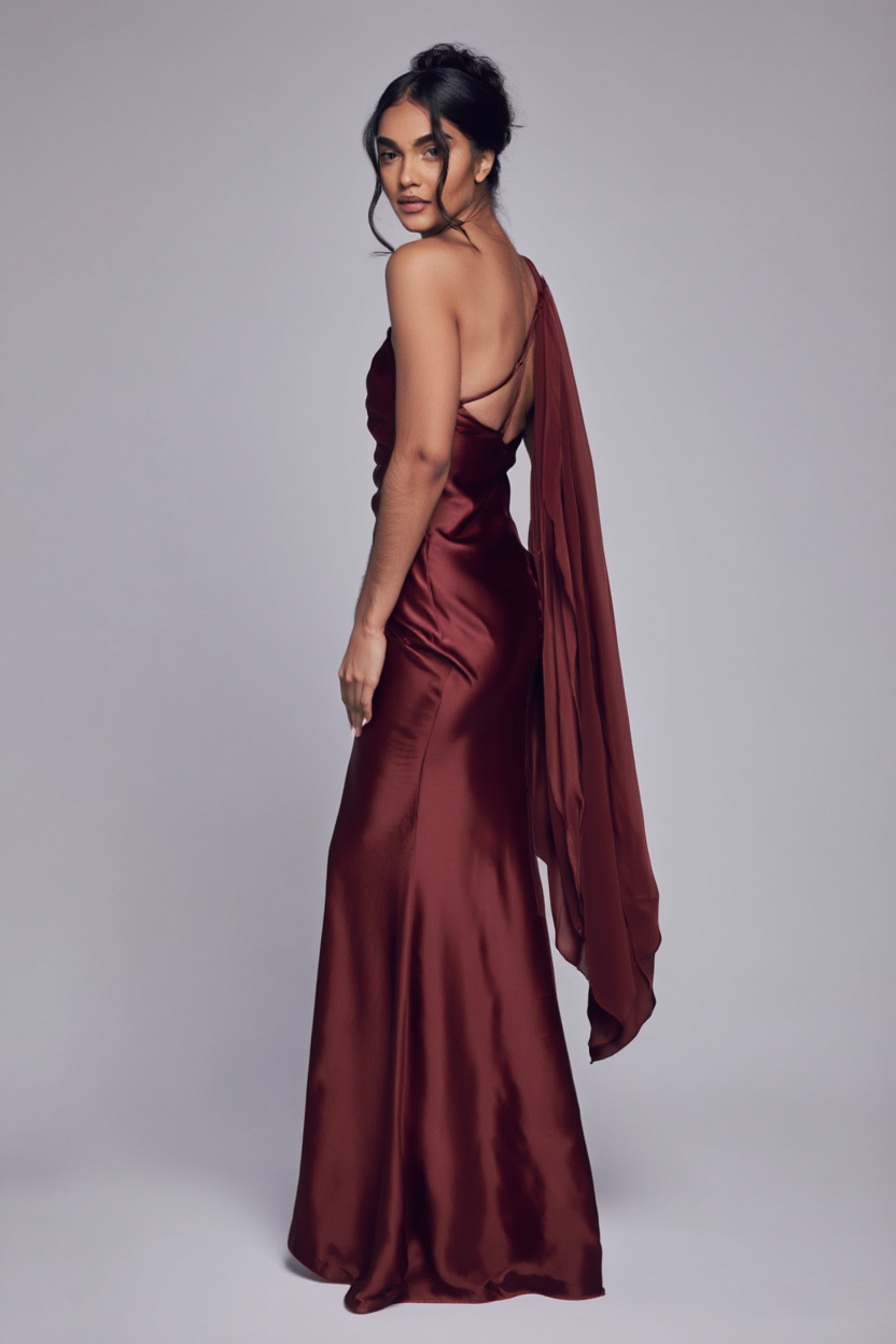Satin Maxi Dress