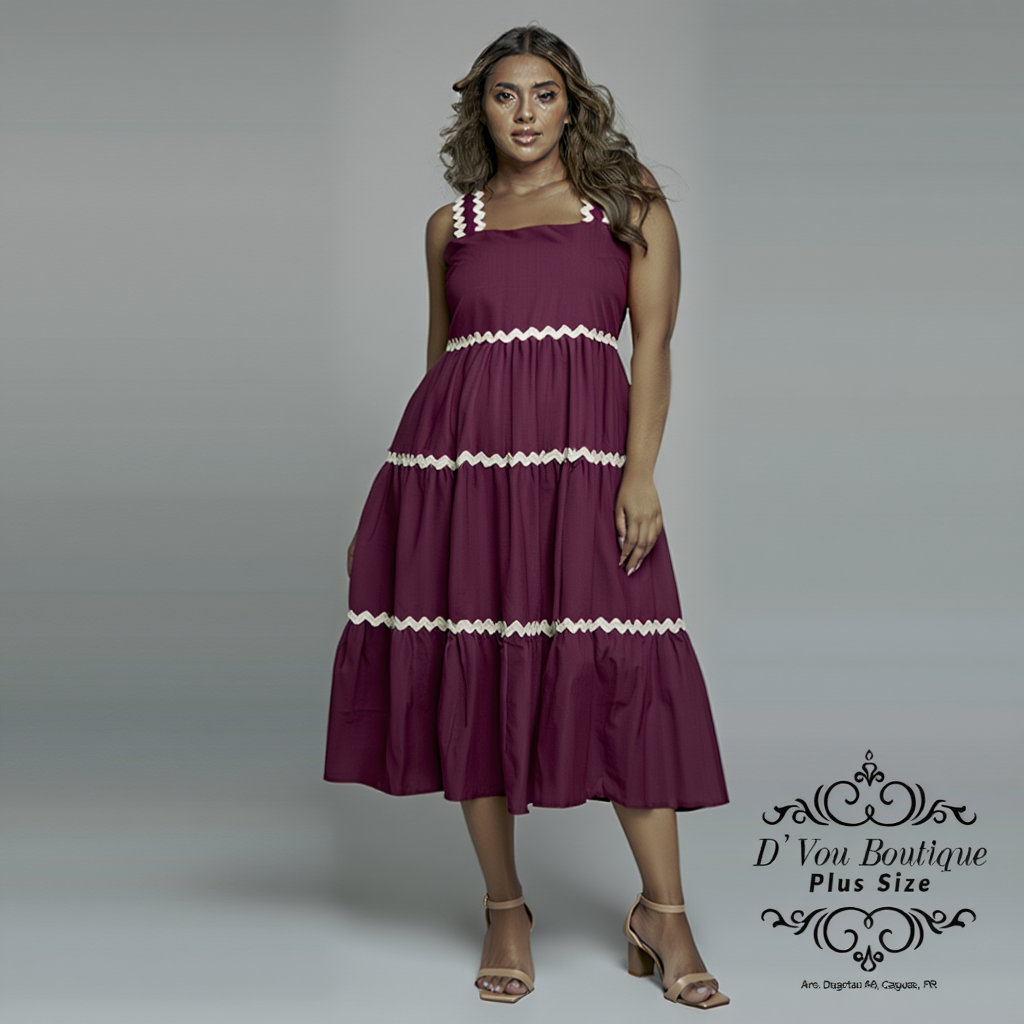 Plum Midi Dress