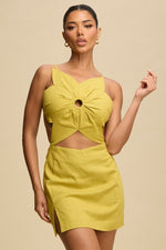Load image into Gallery viewer, Floral Detail Mini Dress
