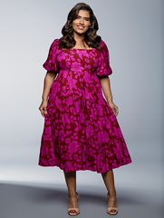 #5 SALE Printed Midi Dress
