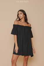 Load image into Gallery viewer, OFF SHOULDER MINI DRESS
