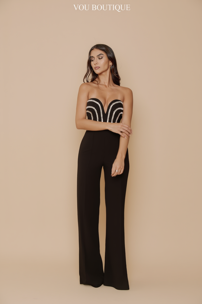 STRAPLESS JUMPSUIT