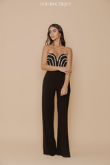 STRAPLESS JUMPSUIT