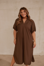 Load image into Gallery viewer, Solid Color Midi Dress
