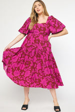 Load image into Gallery viewer, Printed Midi Dress
