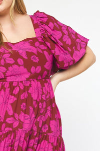 Printed Midi Dress