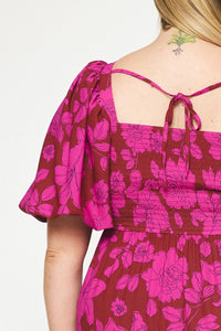 Printed Midi Dress