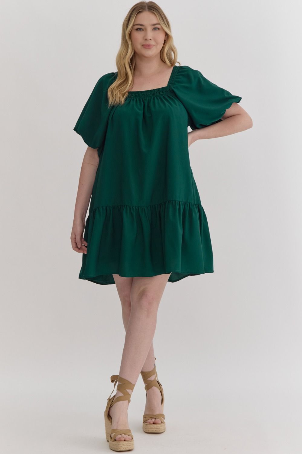Solid Tunic Dress