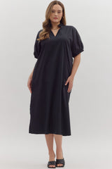 #4 SALE Solid Color Midi Dress