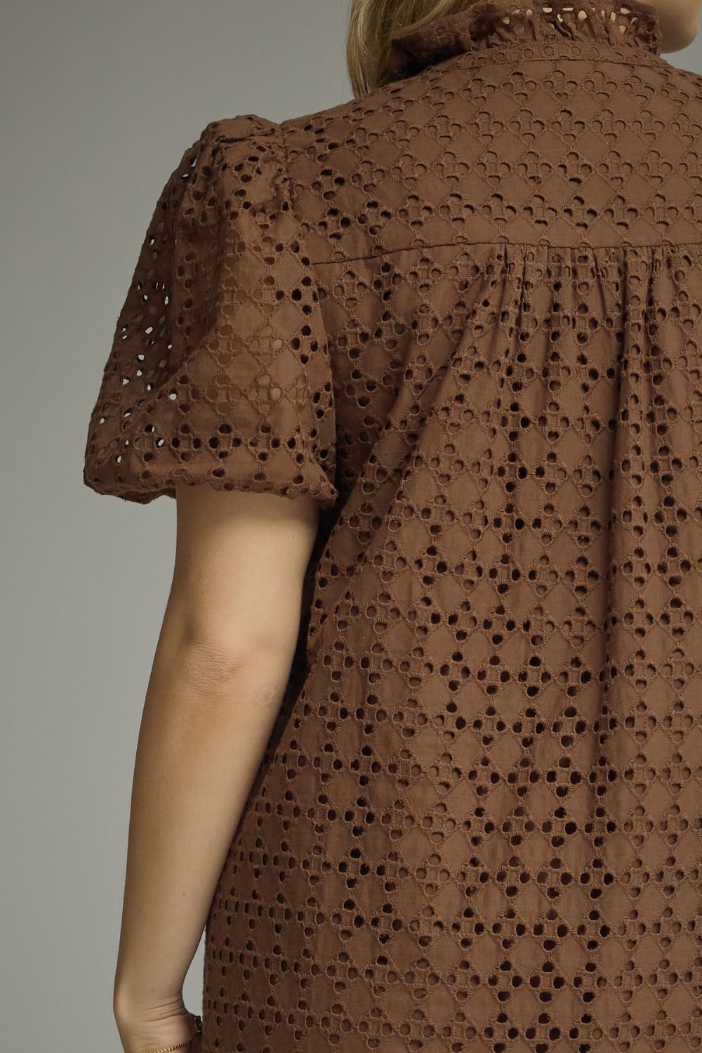 Eyelet Midi Dress