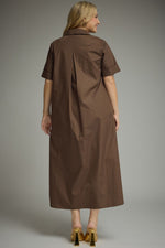 Load image into Gallery viewer, Button Details Midi Dress
