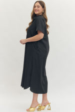 Load image into Gallery viewer, Button Details Midi Dress
