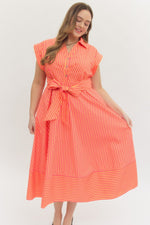 Load image into Gallery viewer, #1 Striped Midi Dress
