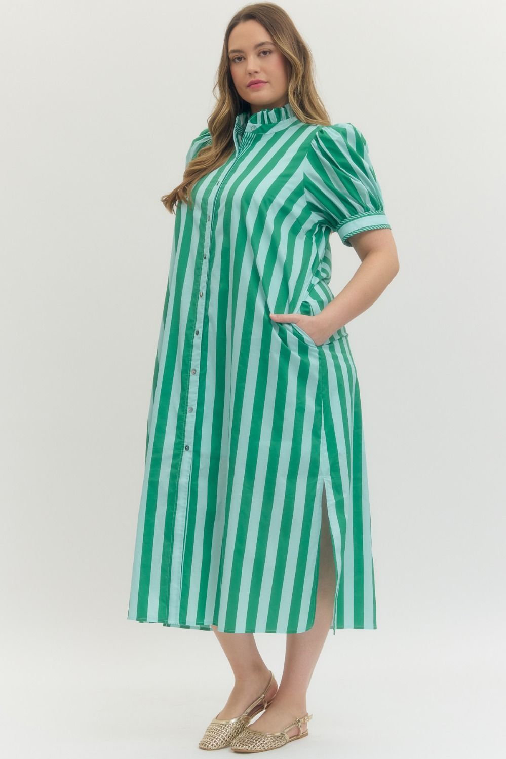 **SALE**Stripe Midi Dress