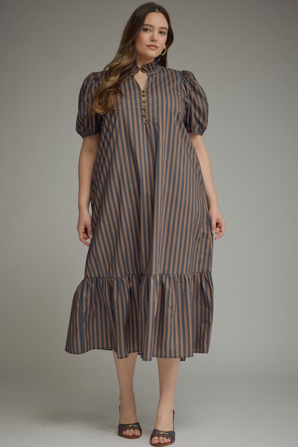 Stripe Midi Dress