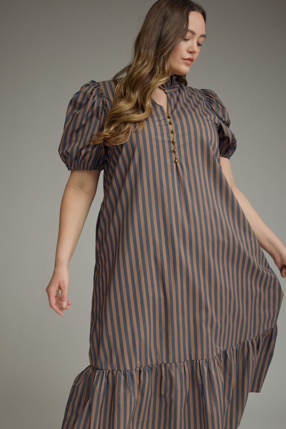 Stripe Midi Dress