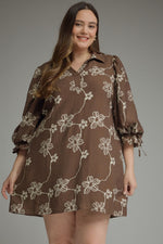 Load image into Gallery viewer, Brown Printed Dress

