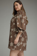 Load image into Gallery viewer, Brown Printed Dress
