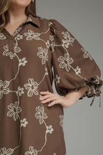 Load image into Gallery viewer, Brown Printed Dress
