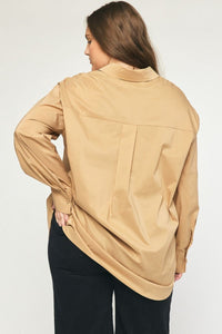 Oversized Button Down Top