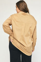 #12  SALE Oversized Button Down Top