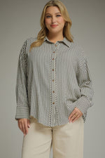 Load image into Gallery viewer, Striped Button-Down Top

