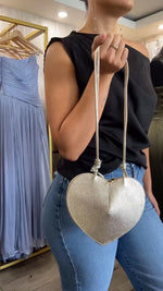 Load and play video in Gallery viewer, GENUINE ITALIAN
LEATHER CROSSBODY BAG WITH HEART LINING

