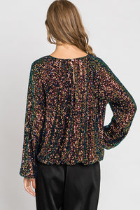 **SALE** Sequins Long Sleeve Top