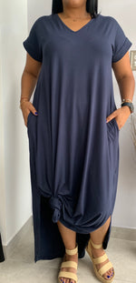 Load image into Gallery viewer, Navy Maxi Dress
