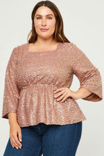 Load image into Gallery viewer, Sequins Mauve Top
