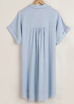 Load image into Gallery viewer, Light Denim Tunic Dress
