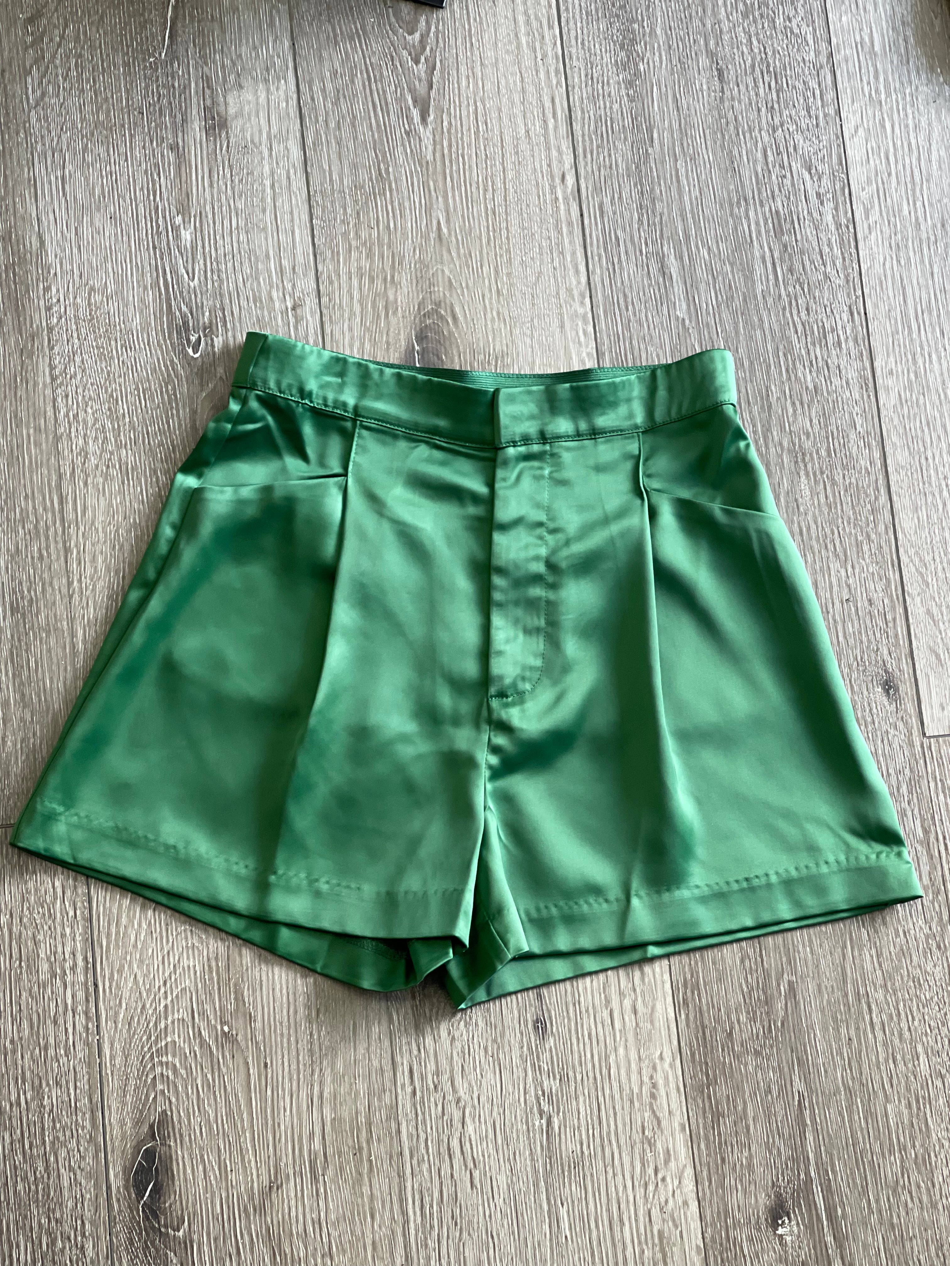 **SALE** Satin Pleated Shorts