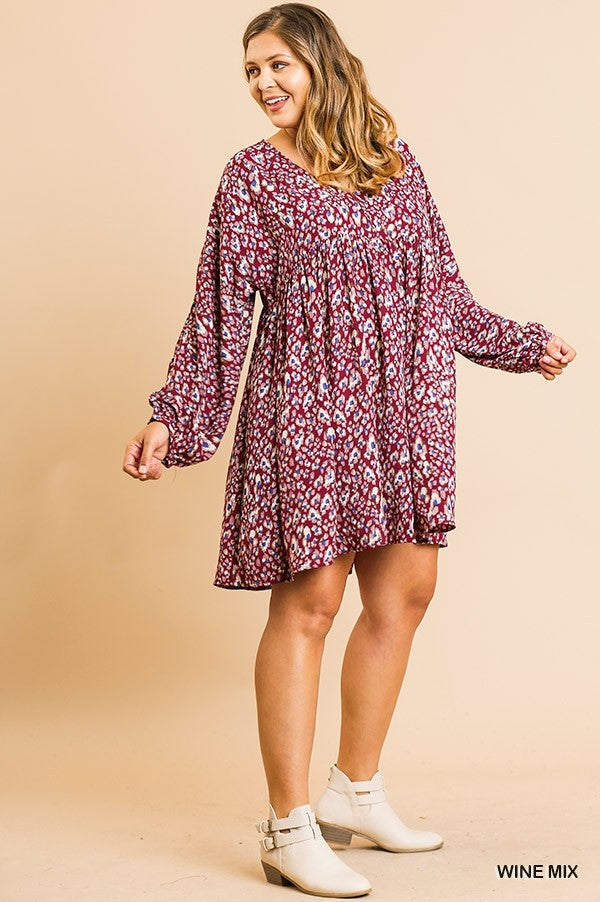 Animal Print Tunic Dress