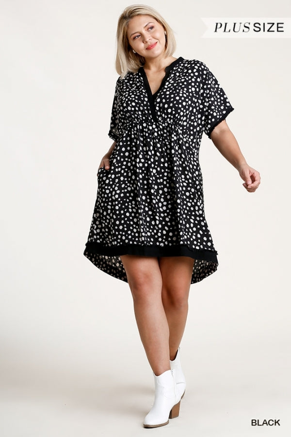 Dalmatian Print Dress