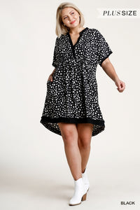 Dalmatian Print Dress